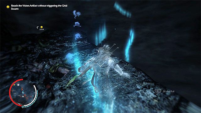 Podążaj zgodnie ze śladami, nie zbliżając się do omijanych ghuli ani ich nie atakując - 12 - The Messenger (Posłaniec) | Główne misje Środziemie Cień Mordoru - Śródziemie: Cień Mordoru - poradnik do gry