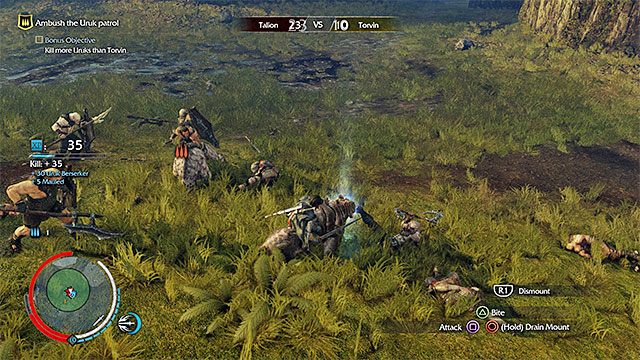 Zaatakuj duży wrogi patrol - 14 - Big Game (Duża zwierzyna) | Główne misje Środziemie Cień Mordoru - Śródziemie: Cień Mordoru - poradnik do gry