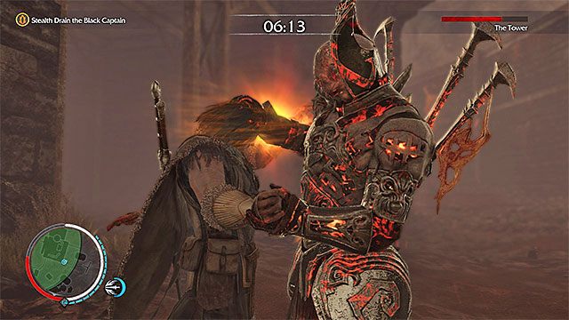 Jeśli zostaniesz zauważony to w wyniku ataku Wieży stracisz trochę życia - 20a - Lord of Mordor (Władca Mordoru) | Główne misje Środziemie Cień Mordoru - Śródziemie: Cień Mordoru - poradnik do gry