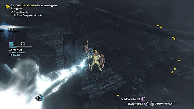 Orków najlepiej jest likwidować z pomocą łuku - Jaws of Steel - Stalowe szczęki (łuk) | Misje związane z broniami - Śródziemie: Cień Mordoru - poradnik do gry