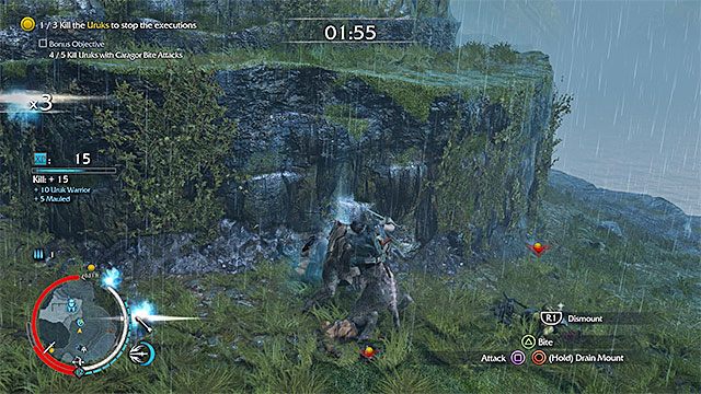 Karagor musi zagryźć co najmniej pięć osłabionych orków - The Dark Rider - Mroczny jeździec (miecz) | Misje związane z broniami - Śródziemie: Cień Mordoru - poradnik do gry