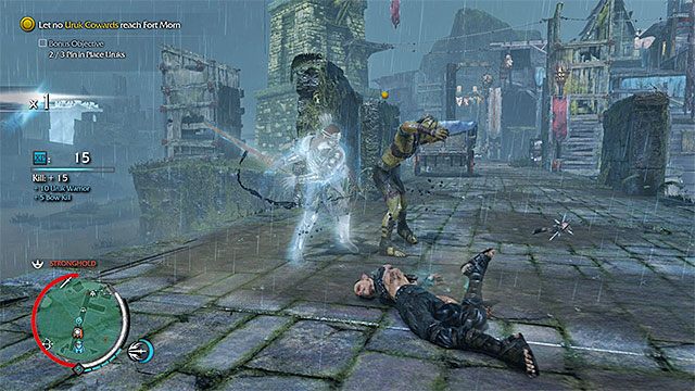 Orki możesz zatrzymać też m.in. dzięki atakom połączonym z teleportacją - There Is No Escape - Nie ma ucieczki (łuk) | Misje związane z broniami - Śródziemie: Cień Mordoru - poradnik do gry