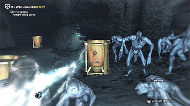 Po rozpoczęciu tej misji wejdź do jaskini - The Secret Flame - Tajemny płomień (łuk) | Misje związane z broniami - Śródziemie: Cień Mordoru - poradnik do gry