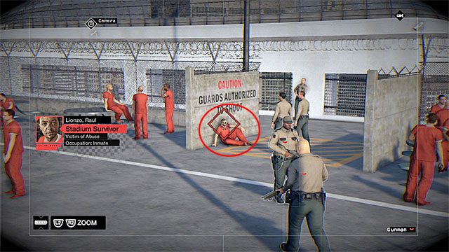 Zacznij przełączać się na kolejne stacjonarne kamery zamontowane na spacerniaku - Misja 9 (Dressed in Peels) | Główne misje - Akt I | Solucja Watch Dogs - Watch Dogs 1 - poradnik do gry