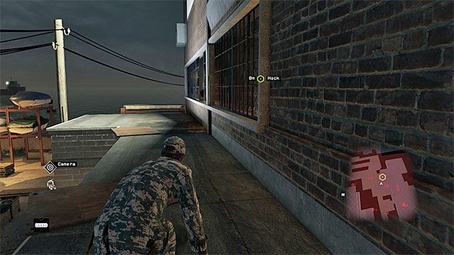 Skorzystanie z wózka widłowego pozwoli ci przedostać się na pokazane na powyższym obrazku fragmenty dachu budynku - Misja 2 (Breakable Things) | Główne misje - Akt II | Solucja Watch Dogs - Watch Dogs 1 - poradnik do gry