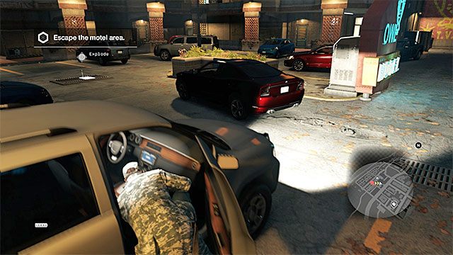 Oddal się od motelu - Misja 3 (Collateral) | Główne misje - Akt II | Solucja Watch Dogs - Watch Dogs 1 - poradnik do gry