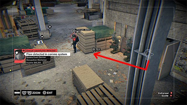 Po raz kolejny w trakcie gry będziesz musiał wydawać polecenia prowadzonej postaci niezależnej, starając się ją przemieścić do punktu wyjścia (zaparkowany na terenie oczyszczalni samochód) bez wszczynania alarmu - Misja 5 (Little Sister) | Główne misje - Akt IV | Solucja Watch Dogs - Watch Dogs 1 - poradnik do gry