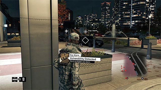 Możesz np. spróbować załączyć alarm w jednym z samochodów - Misja 7 (No Turning Back #1) | Główne misje - Akt IV | Solucja Watch Dogs - Watch Dogs 1 - poradnik do gry