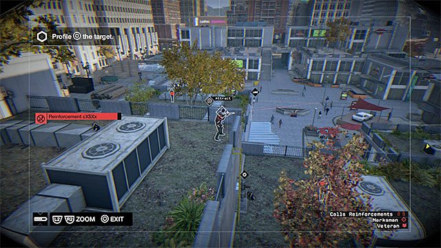 Uważaj na snajperów i innych elitarnych wrogów - Omówienie typowej infiltracji kryjówki gangu | Kryjówki gangów Watch Dogs - Watch Dogs 1 - poradnik do gry