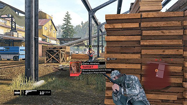 Drugi cel będzie zajęty patrolowaniem centralnego obszaru tartaku - Kryjówki - Pawnee | Kryjówki gangów Watch Dogs - Watch Dogs 1 - poradnik do gry