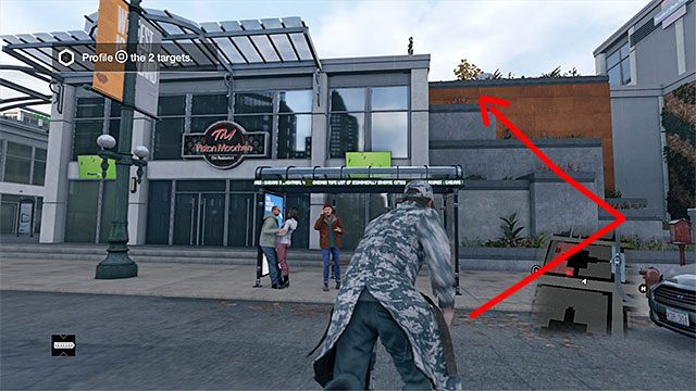 Dużo problemów może ci już sprawić samo przedostanie się na górne balkoniki i dachy okolicznych budynków, bo wiele oczywistych przejść (schody, drabiny itp - Kryjówki - The Loop | Kryjówki gangów Watch Dogs - Watch Dogs 1 - poradnik do gry