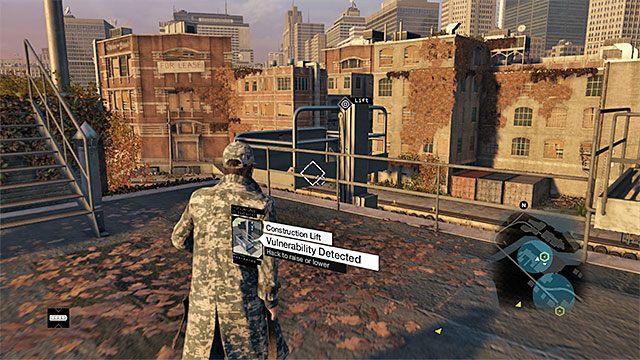 Winda, którą należy zjechać do obszaru z drugim generatorem - Misja 5 (A Blank Spot There-ish) | Główne misje - Akt II | Solucja Watch Dogs - Watch Dogs 1 - poradnik do gry