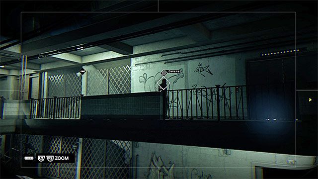 Po tym jak winda dotrze na kolejne piętro namierz widoczną w pobliżu kamerę - Misja 7 (Grandmas Bulldog) | Główne misje - Akt II | Solucja Watch Dogs - Watch Dogs 1 - poradnik do gry