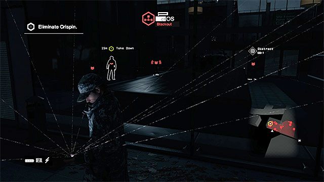 Odcięcie dostaw prądu pozwoli ci łatwo ominąć strażników i dopaść Crispina - Misja 11 (Stare Into the Abyss) | Główne misje - Akt II | Solucja Watch Dogs - Watch Dogs 1 - poradnik do gry