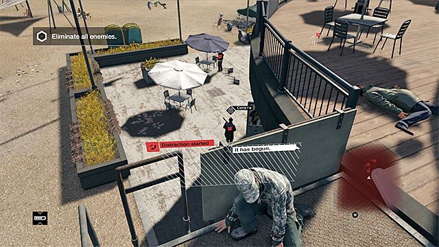 Możesz rozdzielać wrogów lub likwidować ich w grupach - Misja 13 (Role Model) | Główne misje - Akt II | Solucja Watch Dogs - Watch Dogs 1 - poradnik do gry