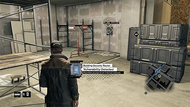 Pozostań na górnym poziomie budynku i wznów proces unikania przebywających w okolicy wartowników - Misja 3 (Backstage Pass) | Główne misje - Akt I | Solucja Watch Dogs - Watch Dogs 1 - poradnik do gry