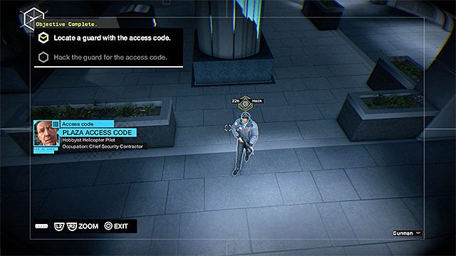 Zanim rozpoczniesz przemierzanie lobby radziłbym włamać się do jednej z pobliskich kamer ochrony - Misja 5 (Open Your World) | Główne misje - Akt I | Solucja Watch Dogs - Watch Dogs 1 - poradnik do gry