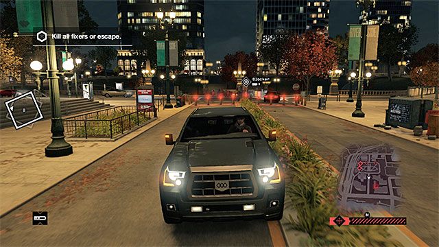 Zamykanie bram i wysuwanie blokad to tylko niektóre ze sposobów na zgubienie pościgu - Misja 6 (Thanks for the Tip) | Główne misje - Akt I | Solucja Watch Dogs - Watch Dogs 1 - poradnik do gry