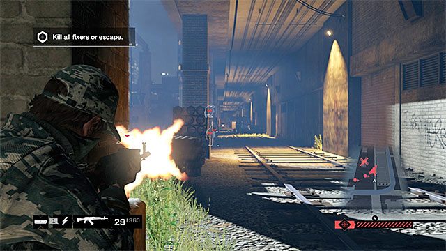 Możesz znaleźć sobie dobrą zasłonę i rozpocząć ostrzał - Misja 7 (Not the Pizza Guy) | Główne misje - Akt I | Solucja Watch Dogs - Watch Dogs 1 - poradnik do gry