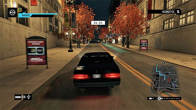 Nie zderzaj się z innymi pojazdami i rozglądaj się za skrótami - Zlecenia - Parker Square | Zlecenia macherów Watch Dogs - Watch Dogs 1 - poradnik do gry