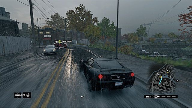 Wyczekuj dobrego momentu na zhakowanie jakiejś przeszkody - Zlecenia - Brandon Docks | Zlecenia macherów Watch Dogs - Watch Dogs 1 - poradnik do gry