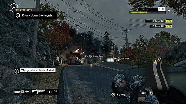 Uważaj żeby nie wysadzić aut z celami misji! - Zlecenia - Pawnee | Zlecenia konwojowe | Solucja Watch Dogs - Watch Dogs 1 - poradnik do gry