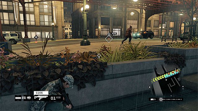 Warto schować się za jednym z murków zlokalizowanych przy drodze - Zlecenia - The Loop | Zlecenia konwojowe | Solucja Watch Dogs - Watch Dogs 1 - poradnik do gry