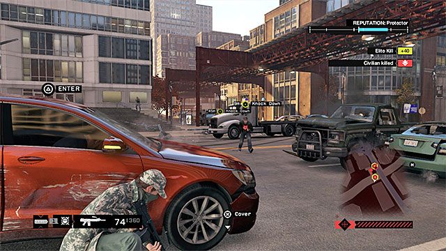 Nie próbuj zbliżać się do celów misji dopóki nie zajmiesz się pozostałymi przeciwnikami - Zlecenia - The Loop | Zlecenia konwojowe | Solucja Watch Dogs - Watch Dogs 1 - poradnik do gry