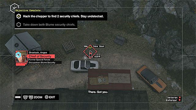 Ostrożnie zbliż się do wrogiej bazy i pamiętaj o konieczności prowadzenia działań z ukrycia, bo przyczynienie się do odkrycia pozycji głównego bohatera doprowadzi do zakończenia misji niepowodzeniem - Misja 2 (A Pit of Paranoia) | Główne misje - Akt III | Solucja Watch Dogs - Watch Dogs 1 - poradnik do gry