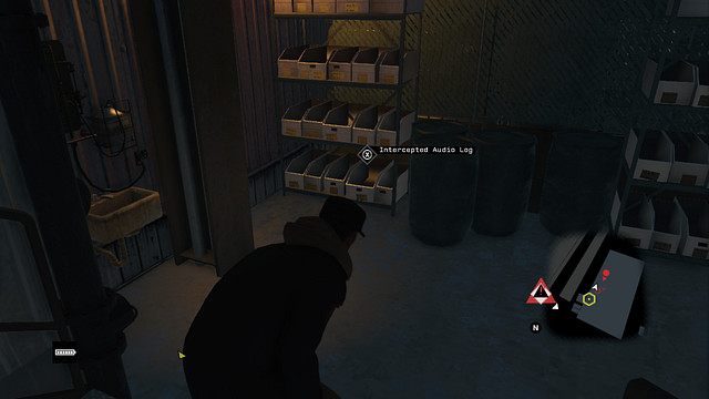 Drugi audiolog między kartotekami koło schodów - Nagrania głosowe (Audiologi) | Mapy mniejszych aktywności Watch Dogs - Watch Dogs 1 - poradnik do gry