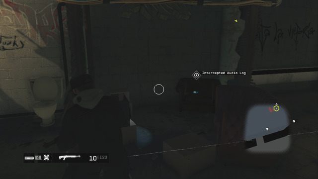 Nagranie na fotelu w pomieszczeniu z przełącznikiem - Nagrania głosowe (Audiologi) | Mapy mniejszych aktywności Watch Dogs - Watch Dogs 1 - poradnik do gry