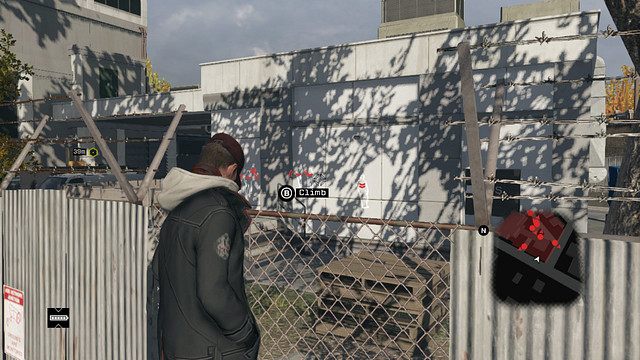 Wejdź na obszar przez siatkę od zachodniej strony - #3 The Wards | Centra Kontroli ctOS w Watch Dogs - Watch Dogs 1 - poradnik do gry