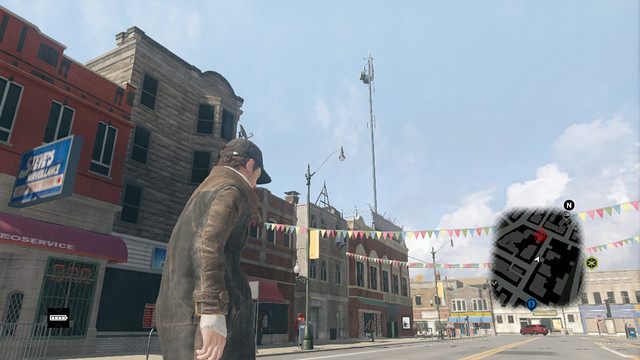 Wieże wystają ponad inne budynki, dlatego są łatwe do zlokalizowania - Wieże ctOS | Mapy mniejszych aktywności Watch Dogs - Watch Dogs 1 - poradnik do gry
