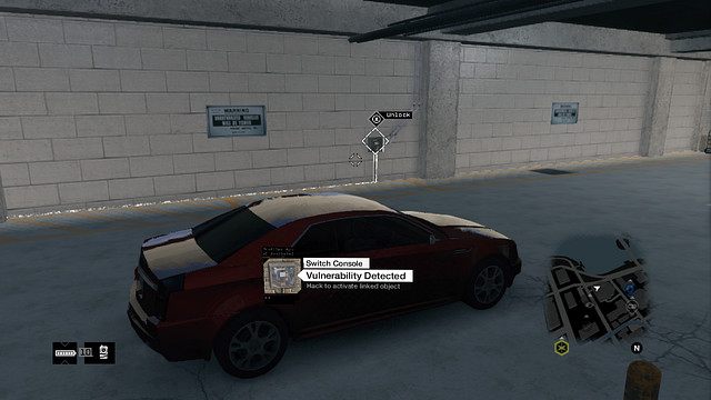 Pierwszy przełącznik w podziemnym garażu - 11 - 15 | Naruszenia prywatności w Watch Dogs - Watch Dogs 1 - poradnik do gry