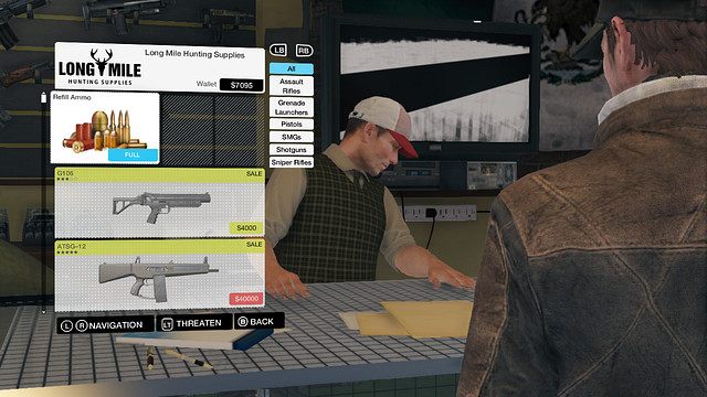 Promocja na granatnik i strzelbę automatyczną w Guns Shop - Sklepy, bary i restauracje | Mapy mniejszych aktywności Watch Dogs - Watch Dogs 1 - poradnik do gry