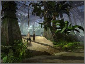 Teraz musimy przejść wydłuż pociągu w kierunku dziwnej budowli ze śmigłem na samym szczycie - [Część II] Barrockstadt | Solucja Syberia - Syberia - poradnik do gry