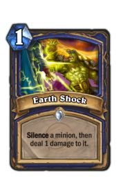 Wstrząs ziemi - Wycisz stronnika, a następnie zadaj mu 1 pkt - Karty Szamana | Podstawy | Hearthstone - Hearthstone: Heroes of Warcraft - porady i polecane decki