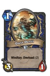 Pyłowy diablik - Furia wichru - Karty Szamana | Podstawy | Hearthstone - Hearthstone: Heroes of Warcraft - porady i polecane decki