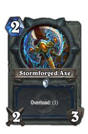 Burzowierny topór - Przeciążenie:(2) - Karty Szamana | Podstawy | Hearthstone - Hearthstone: Heroes of Warcraft - porady i polecane decki