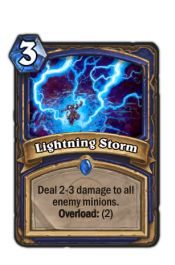 Burza z piorunami - Zadaj 2-3 pkt - Karty Szamana | Podstawy | Hearthstone - Hearthstone: Heroes of Warcraft - porady i polecane decki