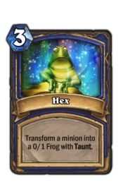 Zły urok - Przemień stronnika w żabę 0/1 z Prowokacją - Karty Szamana | Podstawy | Hearthstone - Hearthstone: Heroes of Warcraft - porady i polecane decki