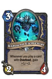 Wyzwolony żywiołak - Otrzymuje +1/+1 za każdym razem, gdy zagrasz kartę z Przeciążeniem - Karty Szamana | Podstawy | Hearthstone - Hearthstone: Heroes of Warcraft - porady i polecane decki