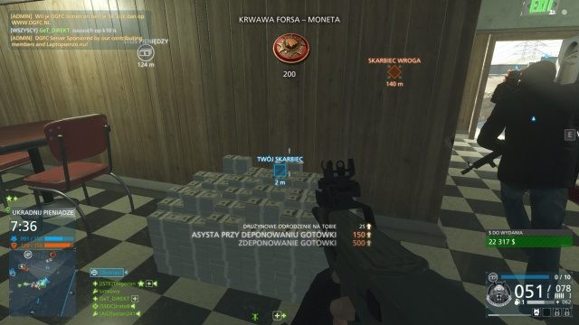 Za zdeponowanie jednej jednostki gotówki zespół otrzymuje jeden kupon - Krwawa Forsa | Tryby rozgrywki w Battlefield Hardline - Battlefield Hardline - poradnik do gry