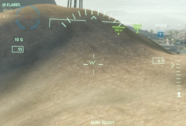 W kokpicie śmigłowca szturmowego są właściwie tylko dwa ważne dla pilota wskaźniki - HUD | Śmigłowiec szturmowy w Battlefield Hardline - Battlefield Hardline - poradnik do gry