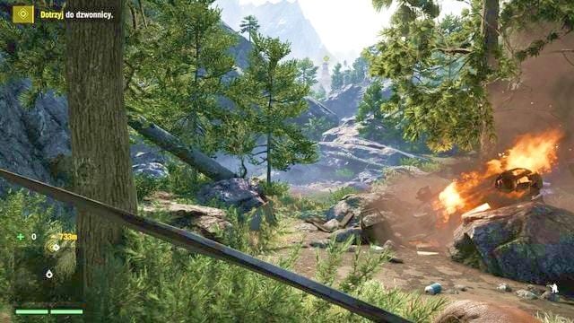 Po wypadku od razu czmychaj w lewo, pozostając w przykucniętej pozycji. - Prolog | Zadania główne w Far Cry 4 - Far Cry 4 - poradnik do gry