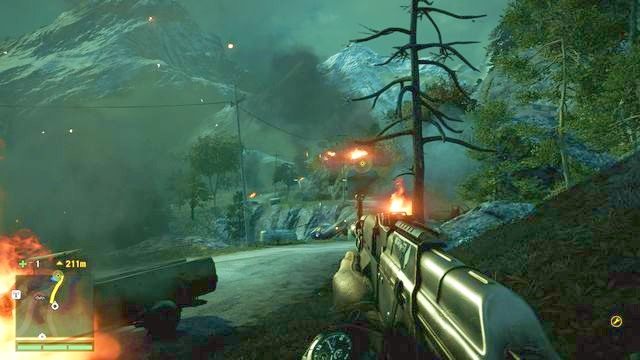 Po dotarciu na miejsce pokazane na obrazku czas przestanie być odliczany - Zwrot do nadawcy | Zadania główne w Far Cry 4 - Far Cry 4 - poradnik do gry