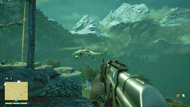 Rzucając granat w grupę wychodzących z helikoptera przeciwników możesz od razu pozbyć się posiłków. - Zwrot do nadawcy | Zadania główne w Far Cry 4 - Far Cry 4 - poradnik do gry