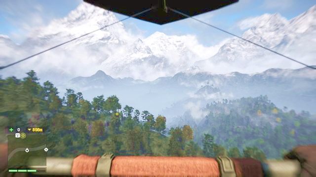 Podróż lotnią z posiadłości Ghaleów to najszybszy sposób na dotarcie do jaskini. - Przybycie obrońcy | Zadania główne w Far Cry 4 - Far Cry 4 - poradnik do gry