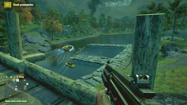 Zaraz po przepłynięciu przemytnika szybko ruszaj do skutera wodnego. - Rekompensata | Misje poboczne - Longinus | Far Cry 4 - Far Cry 4 - poradnik do gry