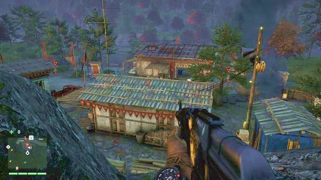 Przewaga wysokości zawsze pomoże przy przejmowaniu strażnic. - Stanowisko ważenia Kyra Tea | Strażnice - Jeden alarm | Far Cry 4 - Far Cry 4 - poradnik do gry